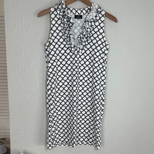 Sailor - Sailor Blue White Ruffle Dress Skipper Nautical Rope Vacation Resort